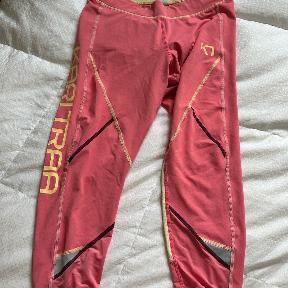 Kari Traa Women’s Coral and Yellow Leggings